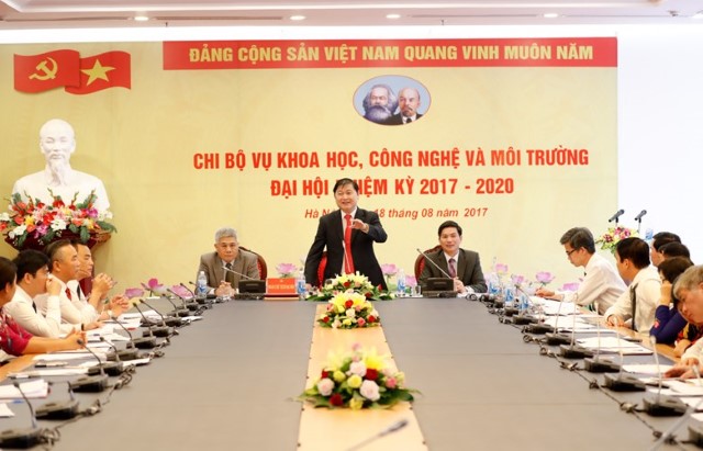 Đại hội Chi bộ Vụ Khoa học Công nghệ và Môi trường nhiệm kỳ 2017-2020